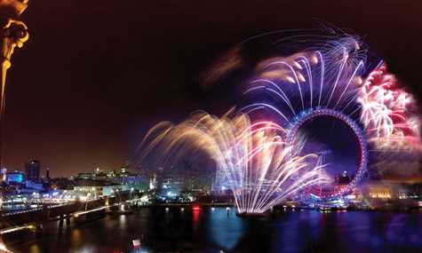 one whitehall nye - fireworks london eye